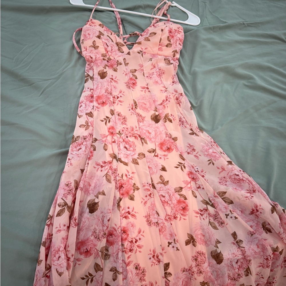 Windsor Pink Floral Maxi Dress
